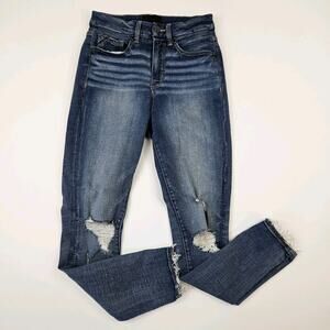 Buckle‎ Black Fit No 35 Ankle Skinny Jean Women's 26x27 Dark Wash Denim Stretch